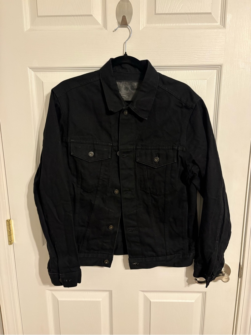 Naked & Famous Denim Black Lightweight Shirt Jacket - Button Front